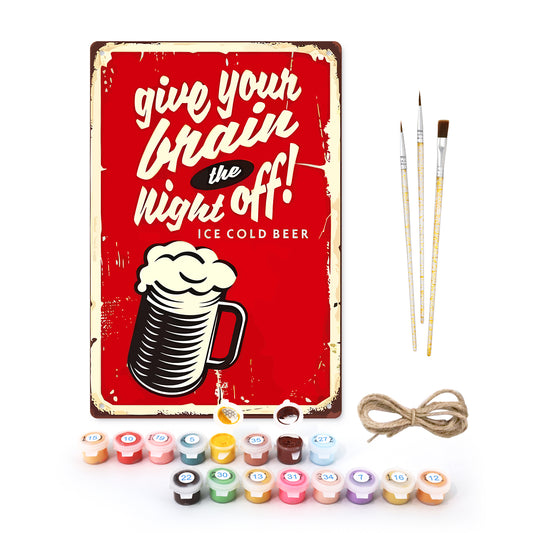 Give Your Brain the Night Off – Vintage Paint by Numbers