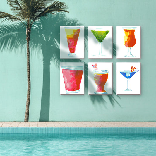 Golden Hour Punch 6 Pack Mini Paint by Numbers Kit