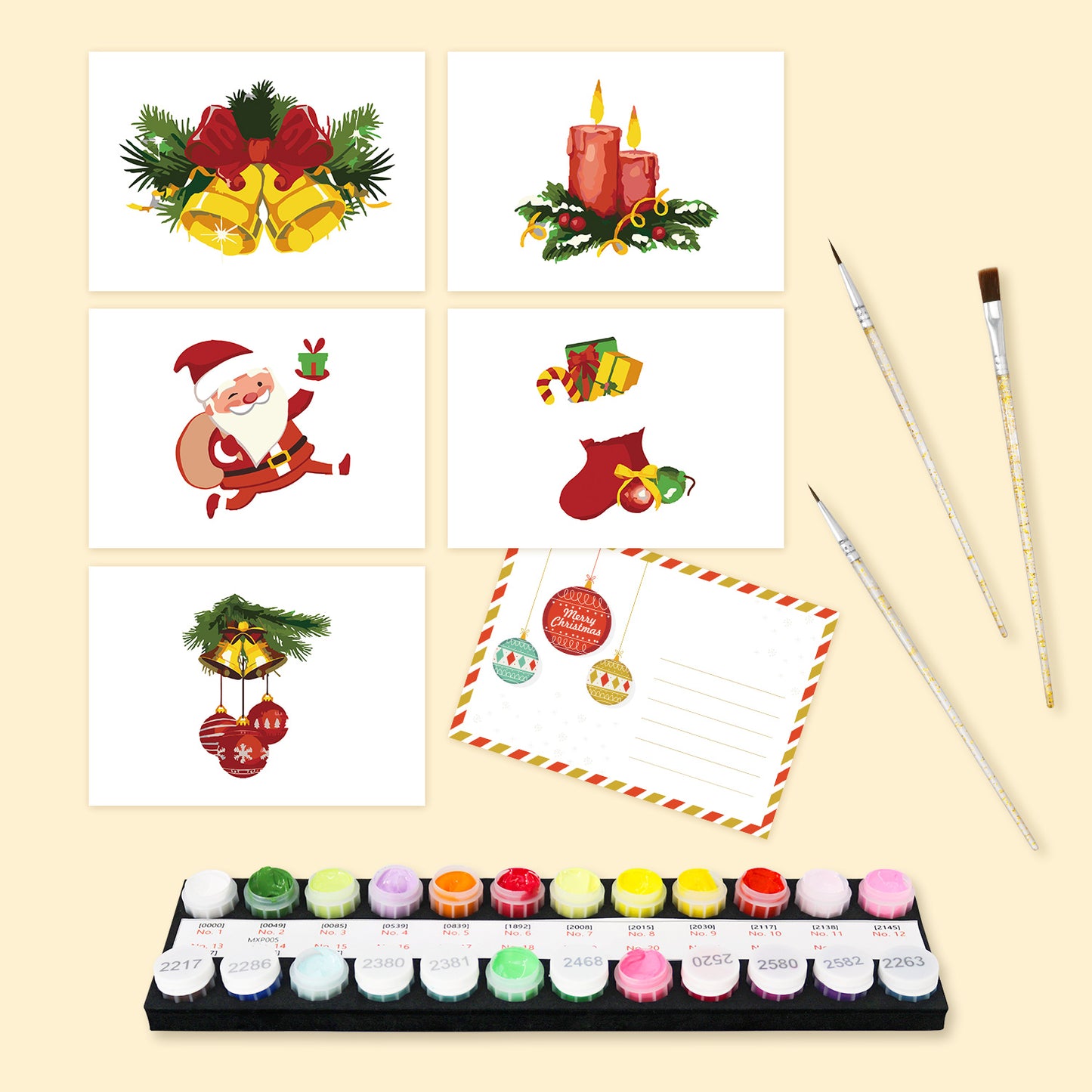 Holiday Cheer Postcard Paint Kit