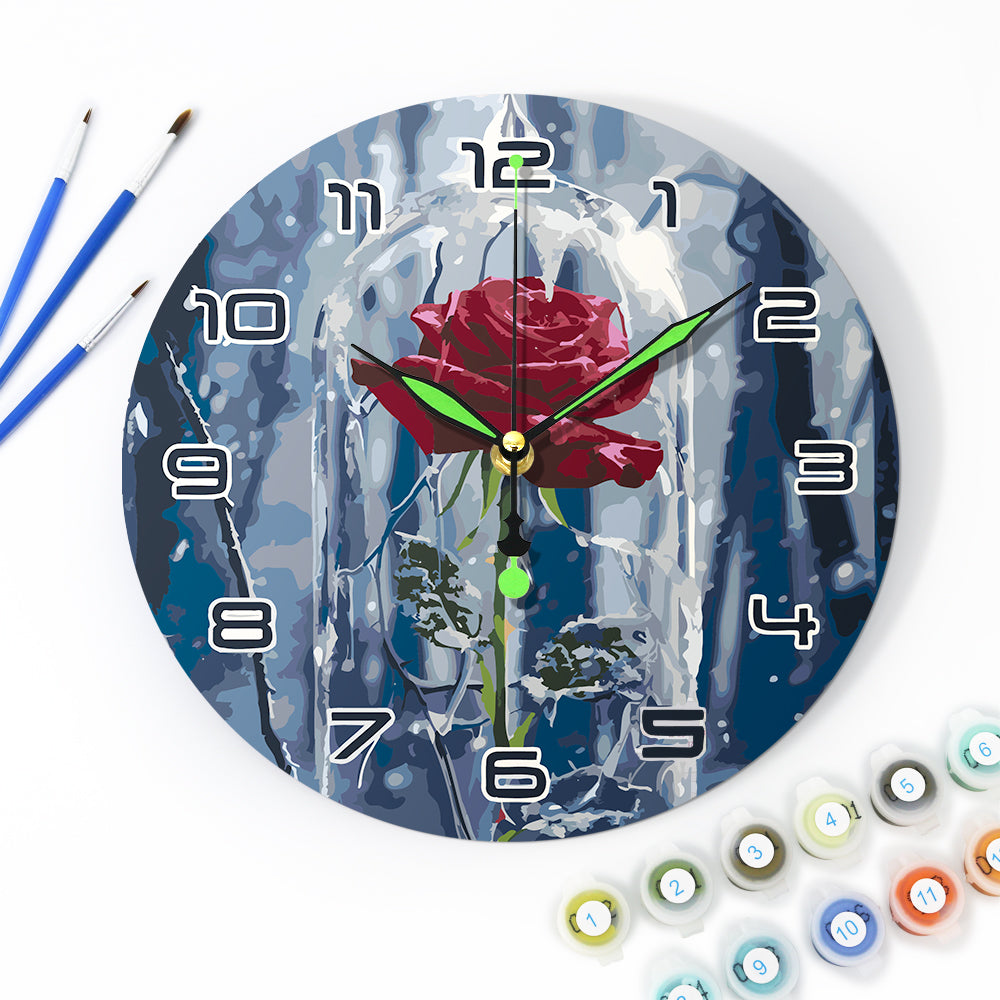 Paint the Moment – Enchanted Rose Clock Kit