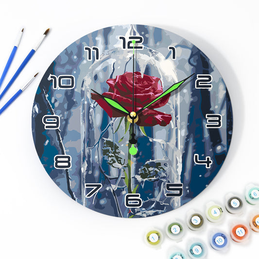 Paint the Moment – Enchanted Rose Clock Kit