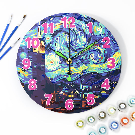 Paint the Moment – Starry Night Clock Kit