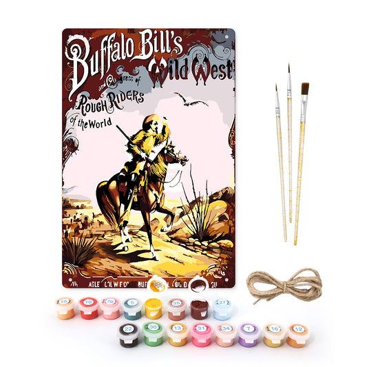 Buffalo Bill’s Wild West – Vintage Paint by Numbers