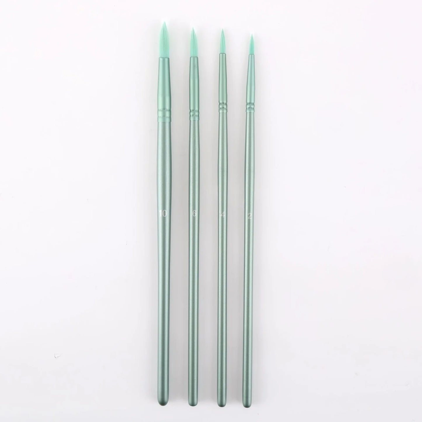 4 pcs/set Green/Pink Paint Brushes