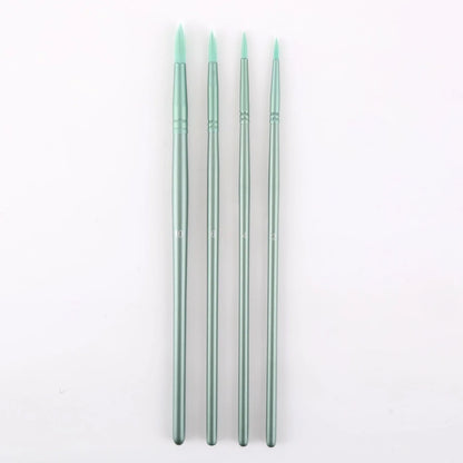 4 pcs/set Green/Pink Paint Brushes