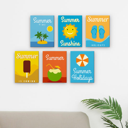 Summer Time 6 Pack Mini Paint by Numbers Kit