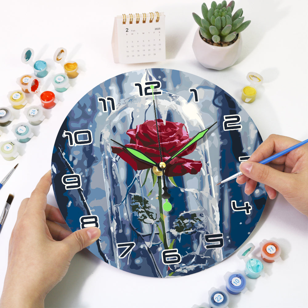 Paint the Moment – Enchanted Rose Clock Kit