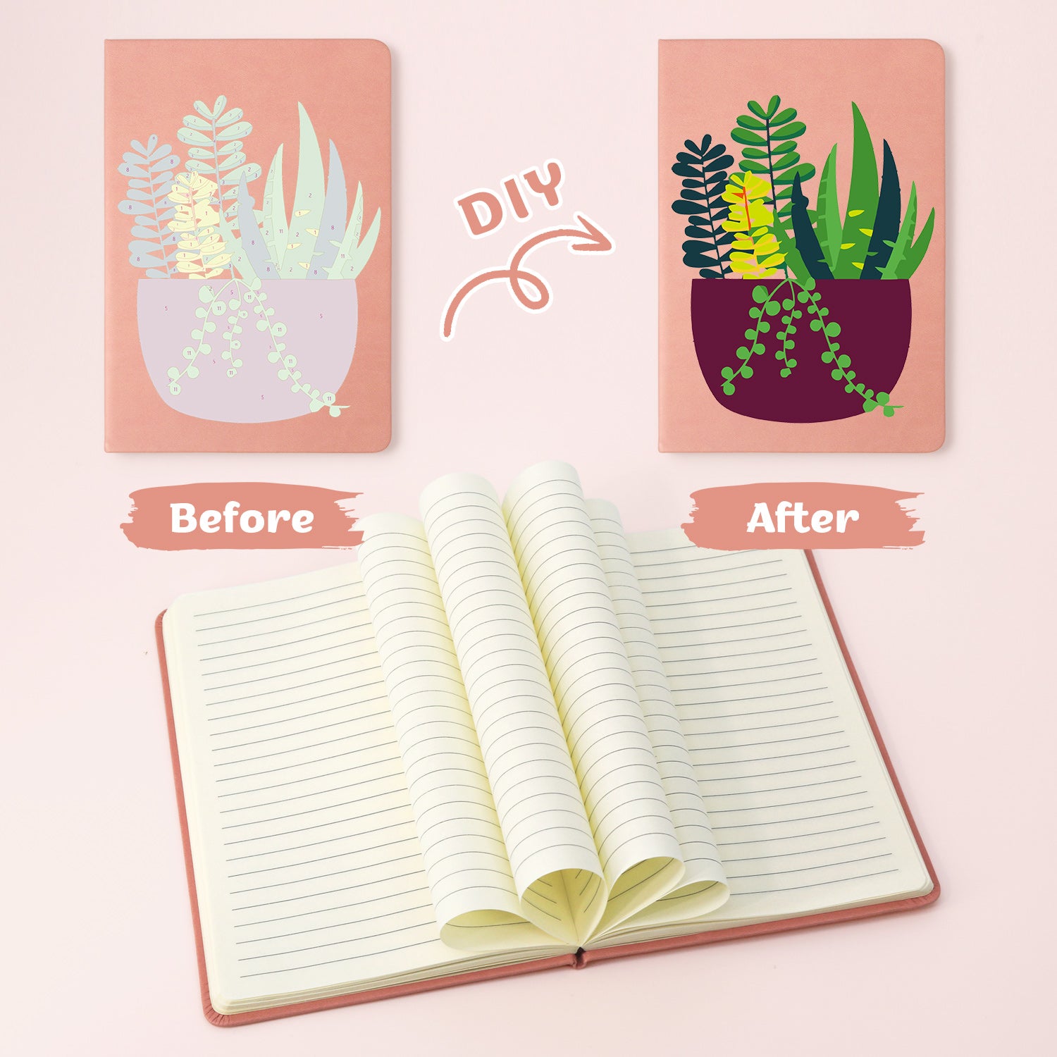 succulent notebook Paint & Plant Notebook – Succulent Garden Edition