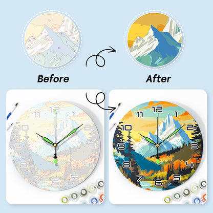 Paint the Moment – Mountain Majesty Clock Kit