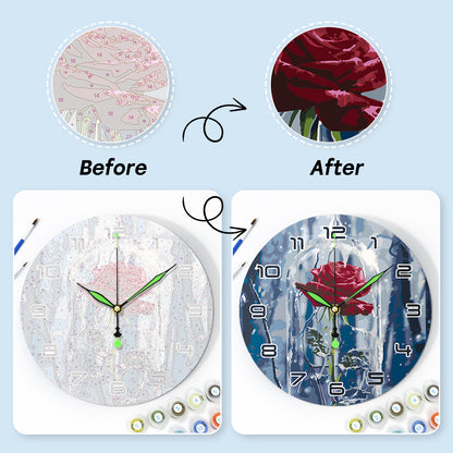 Paint the Moment – Enchanted Rose Clock Kit
