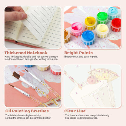 Paint & Sip Notebook – Piña Colada Edition