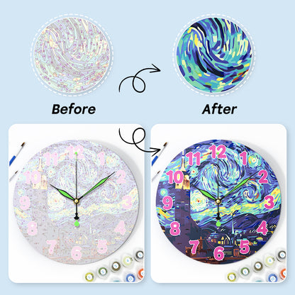Paint the Moment – Starry Night Clock Kit
