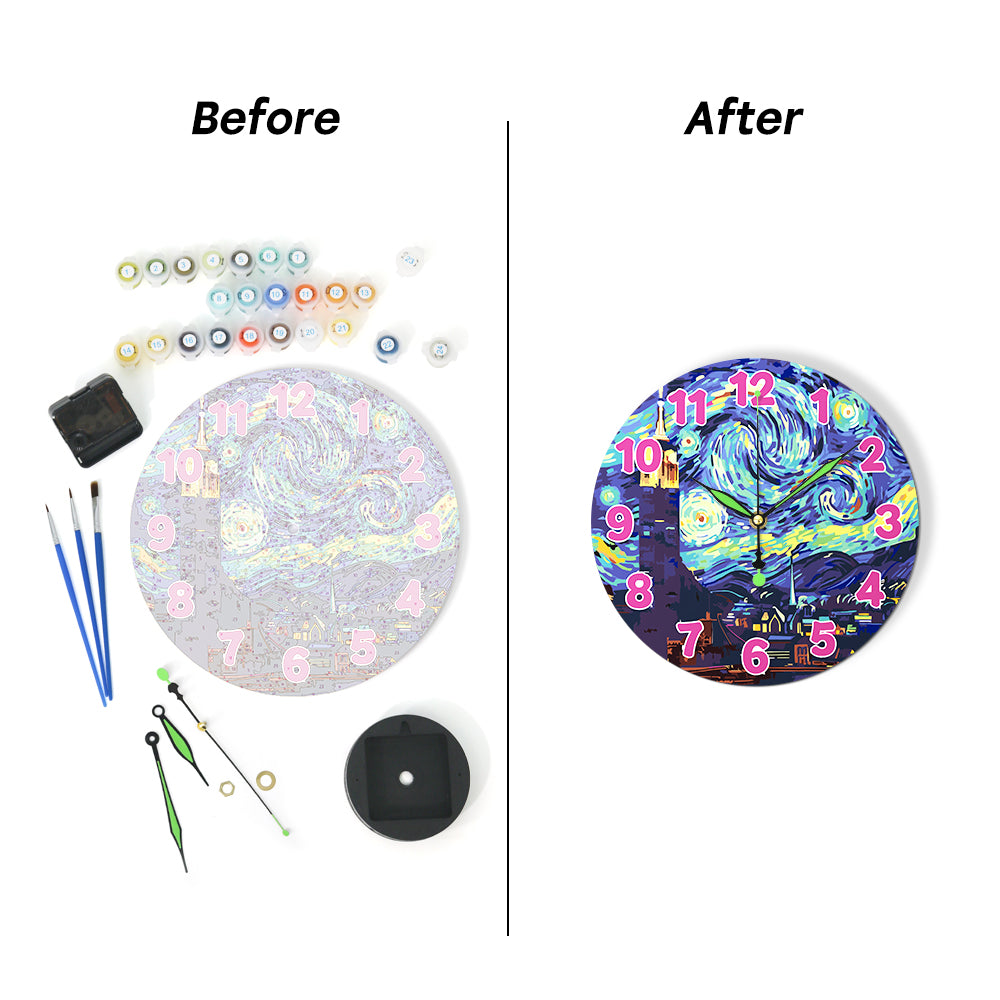 Paint the Moment – Starry Night Clock Kit