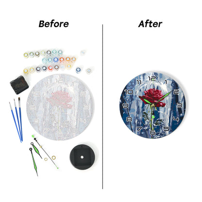 Paint the Moment – Enchanted Rose Clock Kit