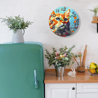 Paint the Moment – Curious Cat Clock Kit