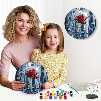 Paint the Moment – Enchanted Rose Clock Kit