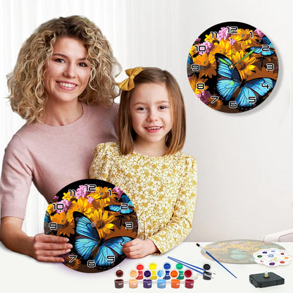 Paint the Moment – Butterfly Bloom Clock Kit
