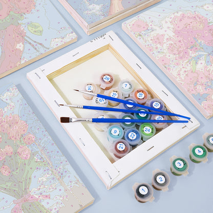 Bouquets of Light 6 Pack Mini Paint by Numbers Kit