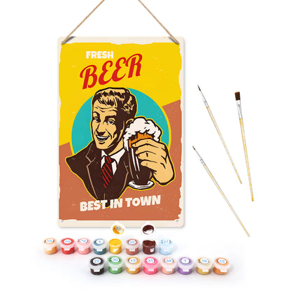 Best in Town – Vintage Beer Paint by Numbers