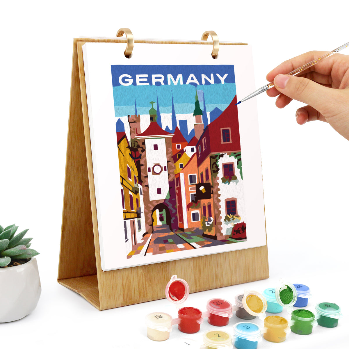 12-Monats-Kalenderset mit Länderthema 