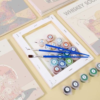 Spirited Strokes 6 Pack Mini Paint by Numbers Kit