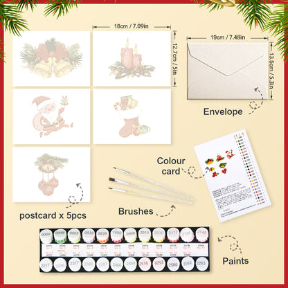 Holiday Cheer Postcard Paint Kit