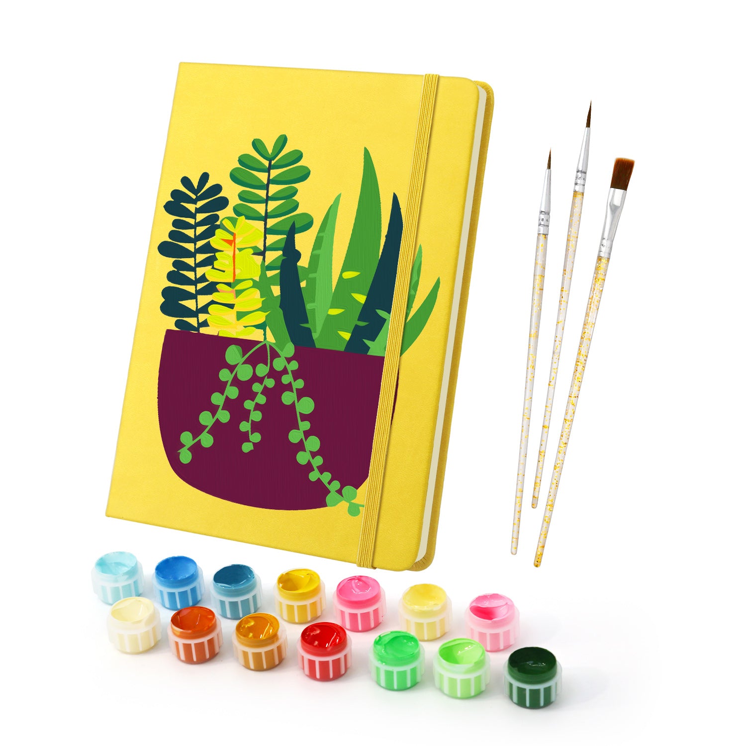 paint by numbers succulent Paint & Plant Notebook – Succulent Garden Edition – Paint Your Numbers