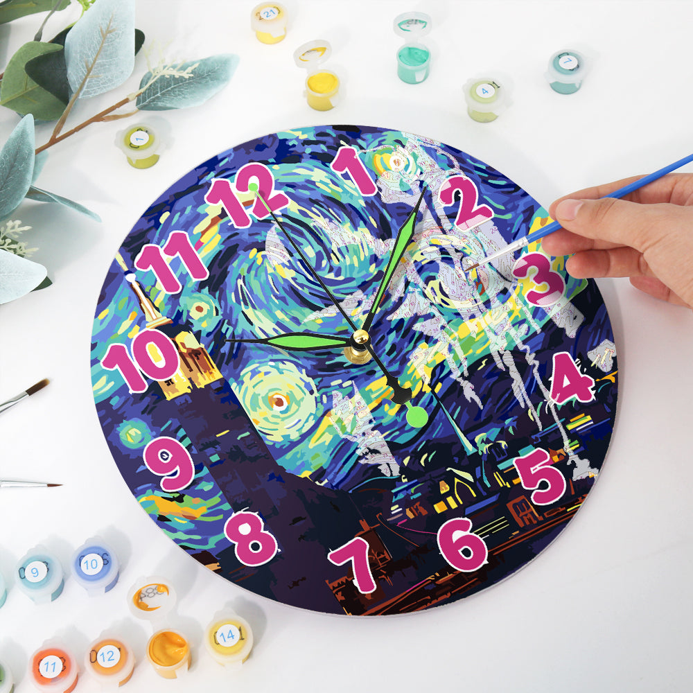 Paint the Moment – Starry Night Clock Kit