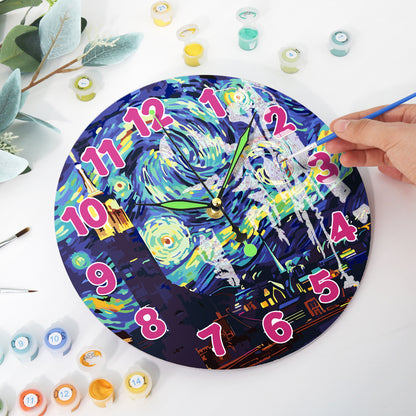 Paint the Moment – Starry Night Clock Kit
