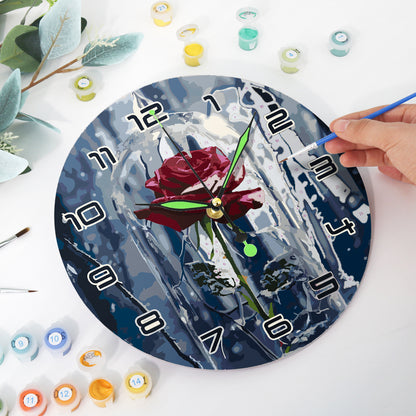 Paint the Moment – Enchanted Rose Clock Kit