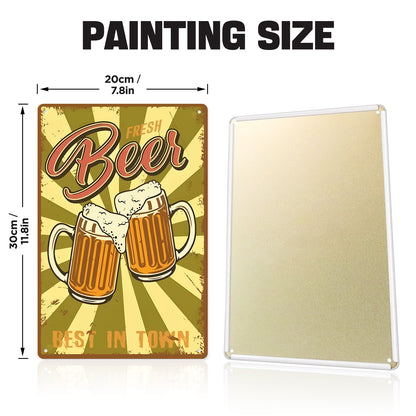 Fresh Beer Mugs – Vintage Paint by Numbers
