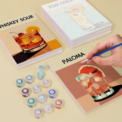 Spirited Strokes 6 Pack Mini Paint by Numbers Kit