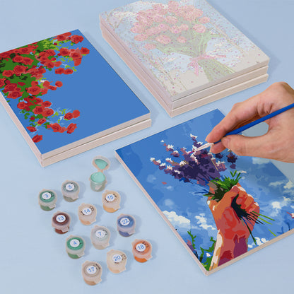 Bouquets of Light 6 Pack Mini Paint by Numbers Kit