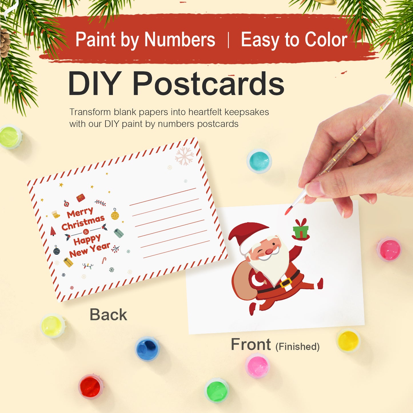 Holiday Cheer Postcard Paint Kit