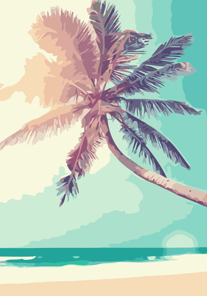 Beautiful Beach Coconut Tree