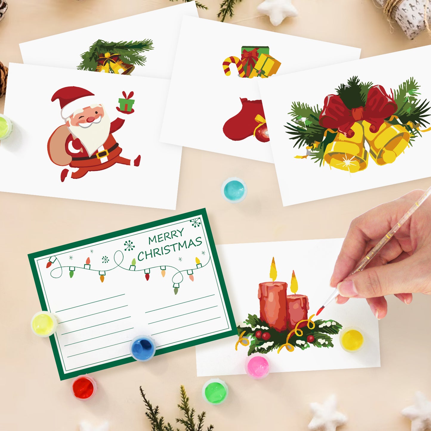 Holiday Cheer Postcard Paint Kit