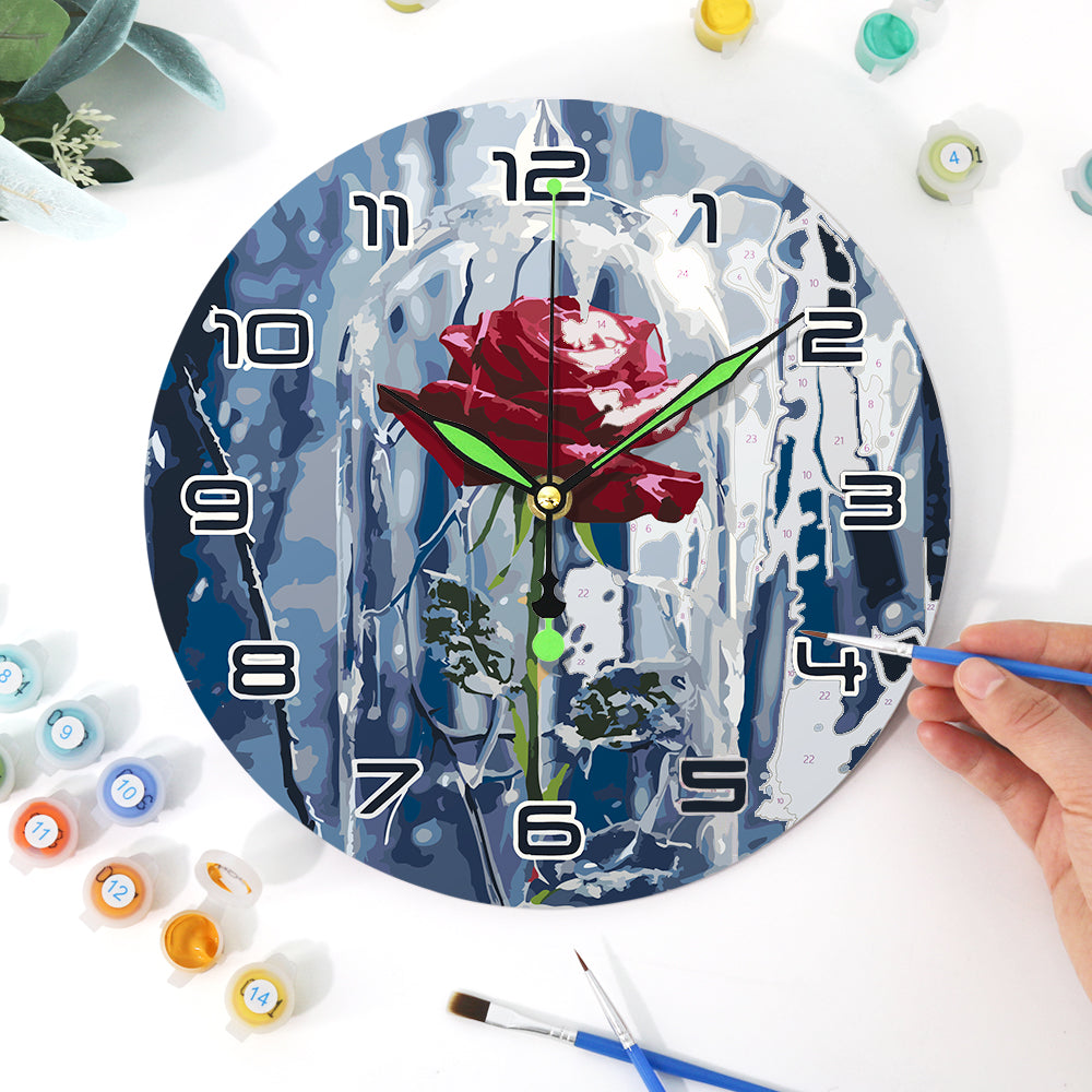 Paint the Moment – Enchanted Rose Clock Kit