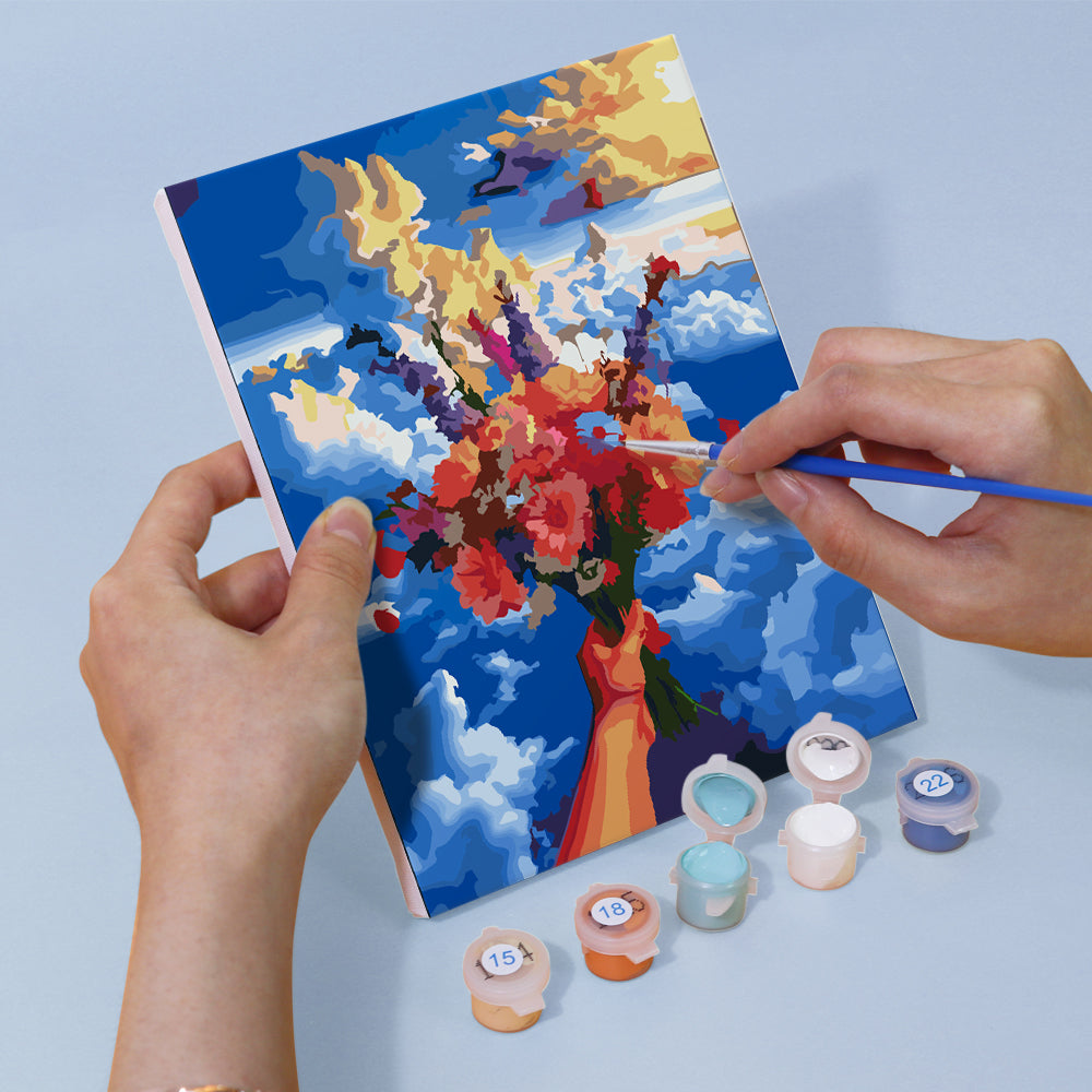 Bouquets of Light 6 Pack Mini Paint by Numbers Kit