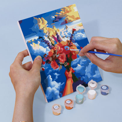 Bouquets of Light 6 Pack Mini Paint by Numbers Kit