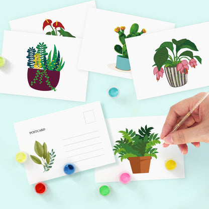 Houseplant Postcard Paint Kit