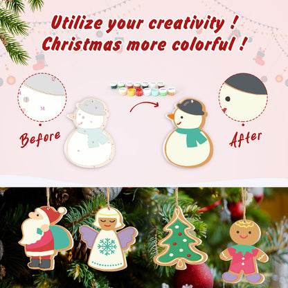Gingerbread Village Paintable Ornaments