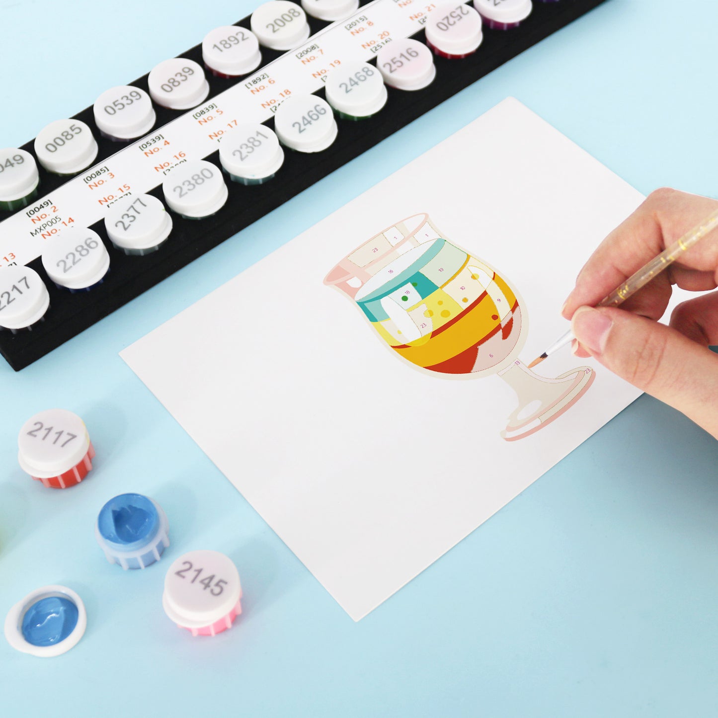 Cocktail Postcard Paint Kit