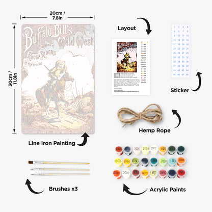 Buffalo Bill’s Wild West – Vintage Paint by Numbers
