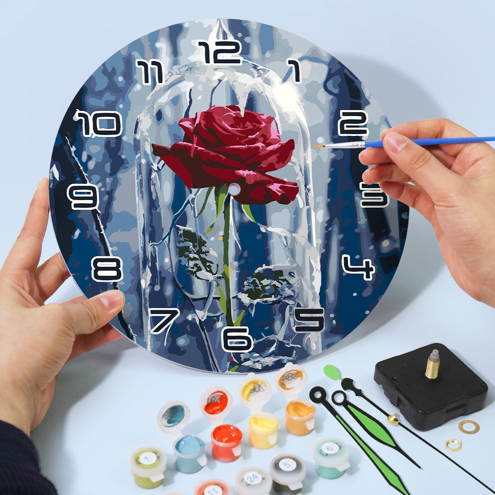 Paint the Moment – Enchanted Rose Clock Kit
