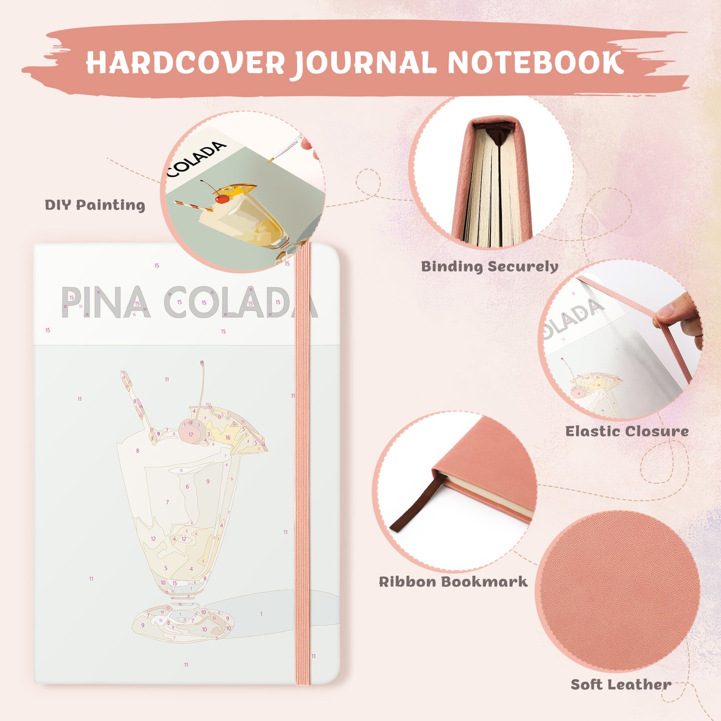 Paint & Sip Notebook – Piña Colada Edition