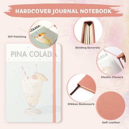 Paint & Sip Notebook – Piña Colada Edition