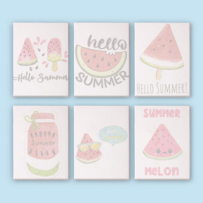 Sweet Summer Melons 6 Pack Mini Paint by Numbers Kit