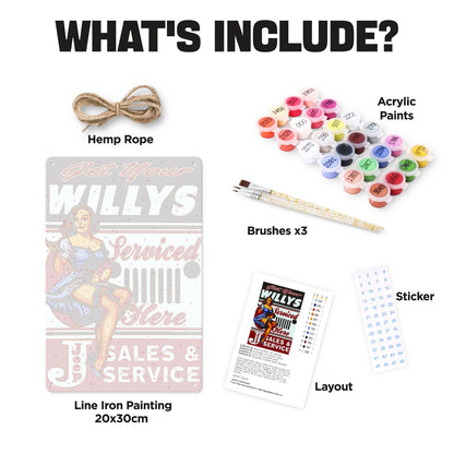 Get Your Willys Serviced Here – Vintage Paint by Numbers