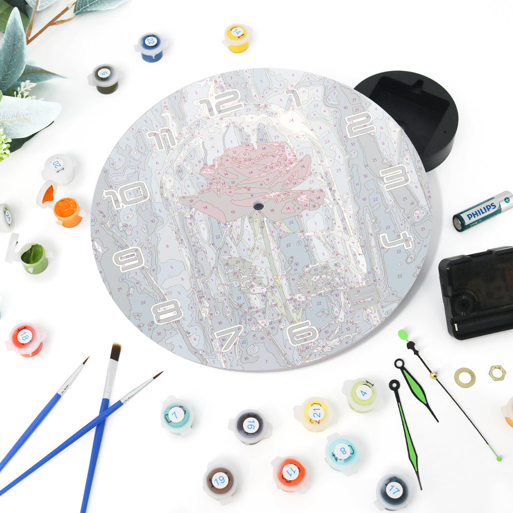 Paint the Moment – Enchanted Rose Clock Kit