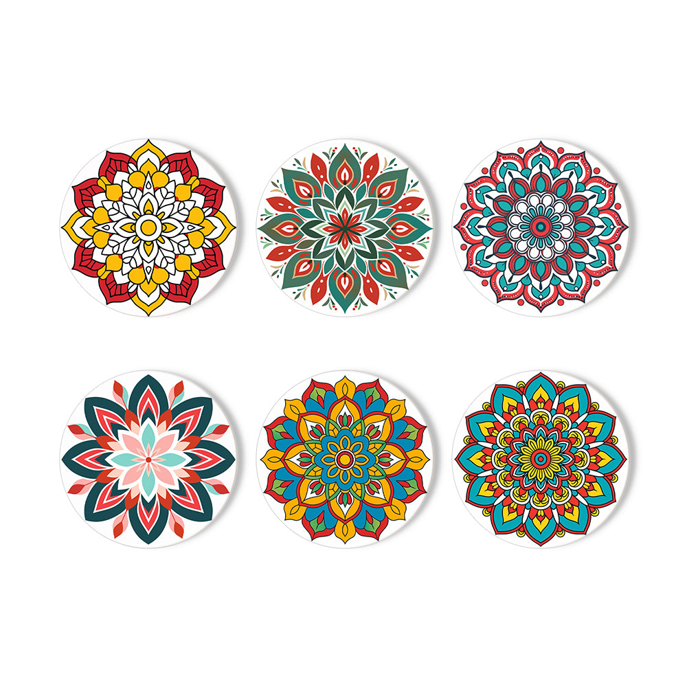 6 Piece Christmas Coaster Set V2